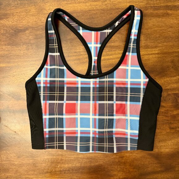 SPLITS59 Agathe Jacinthe Plaid Legging + Techflex Bra Matching Set / XS - Picture 11 of 14